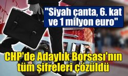 CHP'de Adaylık Borsası'nın tüm şifreleri çözüldü: "Siyah çanta, 6. kat ve 1 milyon euro" iddiası