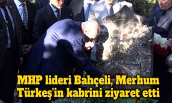 MHP lideri Bahçeli, Merhum Türkeş’in kabrini ziyaret etti
