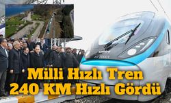Raylarda Yerli Güç: Milli Elektrikli Hızlı Tren 240 KM Hızı Gördü