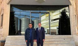 Duhok Ticaret ve Sanayi Odası Başkanı Nuri, Mardin TSO Başkan Adayı Duyan'ı ziyaret etti