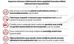 İletişim Başkanlığı'ndan YKS öncesi milli maçı uyarısı