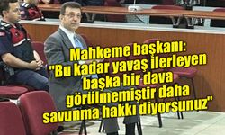 Mahkeme başkanı: "Bu kadar yavaş ilerleyen başka bir dava görülmemiştir daha savunma hakkı diyorsunuz"