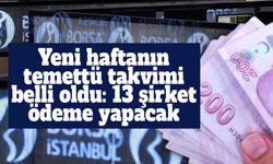 Borsa İstanbul’da temettü haftası: 13 şirket yatırımcıya ödeme yapacak