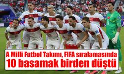 A Milli Futbol Takımı, FIFA sıralamasında 10 basamak birden düştü