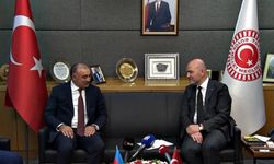 AK Parti İstanbul Milletvekili Soylu, Azerbaycan Ankara Büyükelçisi Memmedov'u kabul etti