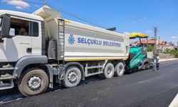 Asfalt sezonunda Selçuklu'nun yol konforu artmaya devam ediyor