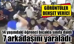 14 yaşındaki öğrenci bıçakla sınıfa daldı 7 çocuğu yaraladı