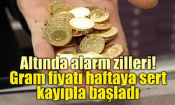 Altın fiyatlarında sert düşüş! Gram altın haftaya gerileyerek başladı