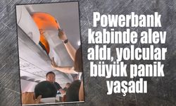 Kabin bagajındaki powerbank alev aldı: Yolcu uçağında korku dolu anlar