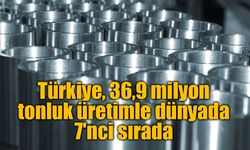 Türkiye, dünya çelik üretiminde 7'nci sıradaki yerini korudu: 36,9 milyon tonluk üretim