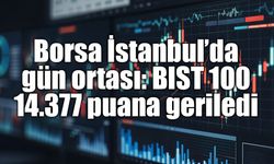 Borsa İstanbul’da gün ortası: BIST 100 14.377 puana geriledi