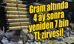 Gram altında 4 ay sonra yeniden 7 bin TL zirvesi