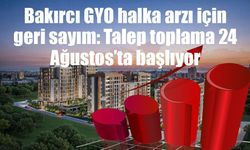 Bakırcı GYO halka arzı için geri sayım: Talep toplama 24 Ağustos’ta başlıyor