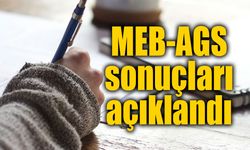 MEB-AGS sonuçları açıklandı