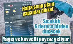 AKOM’dan İstanbul için kritik yağış uyarısı: Sıcaklıklar 4-6 derece düşecek
