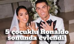 Ronaldo ve Georgina gizlice evlendi! Düğünden sadece tek kare paylaşıldı