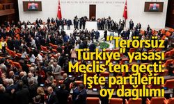 “Terörsüz Türkiye” yasası Meclis’ten geçti: İşte partilerin oy dağılımı