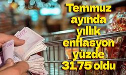 Temmuz ayında yıllık enflasyon yüzde 31,75 oldu
