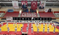 Bilecik'te 58 judocu sınav için ter döktü
