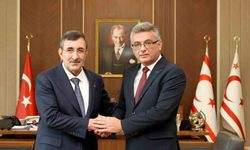 KKTC Cumhurbaşkanı Erhürman, Cumhurbaşkanı Yardımcısı Yılmaz ile görüştü