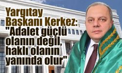 Yargıtay Başkanı Kerkez: "Adalet güçlü olanın değil, haklı olanın yanında olur"