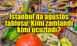İstanbul’da ağustos ayında fiyatı en çok artanlar belli oldu!