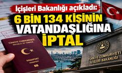 İçişleri Bakanlığı açıkladı: 6 bin 134 kişinin vatandaşlığına iptal