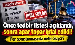 Fon soruşturmasında ne oluyor? Tedbir kararı kaldırıldı, Başsavcılık açıklama yaptı