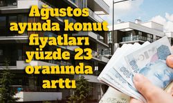 Ağustos ayında konut fiyatları yüzde 23 oranında arttı
