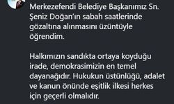 Başkan Dere'den Şeniz Doğan'ın gözaltına alınmasına tepki