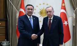 Erdoğan, Türk Devletleri Teşkilatı Genel Sekreteri Ömüraliyev'i kabul etti