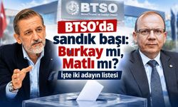 BTSO’da başkanlık yarışı kızıştı: Burkay ve Matlı’nın ekipleri belli oldu