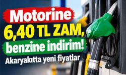 Motorine 6,40 TL zam, benzine de indirim geliyor