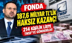 Fon soruşturmasında 187,6 milyar TL’lik kazanç tespiti! 214 kişilik liste TMSF’ye gönderildi