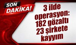 Yasa dışı bahis ve suç örgütlerine 3 ilde operasyon: 182 gözaltı, 23 şirkete kayyım