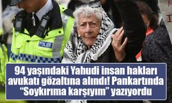 94 yaşındaki Yahudi insan hakları avukatı gözaltına alındı! Pankartında “Soykırıma karşıyım” yazıyordu