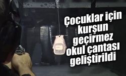 Çocuklar için kurşun geçirmez okul çantası geliştirildi