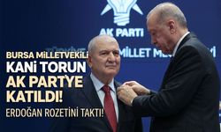 Kani Torun AK Parti’ye katıldı! Erdoğan rozetini taktı