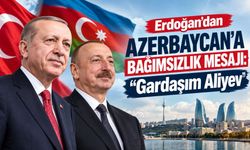 Erdoğan’dan Azerbaycan’ın bağımsızlık günü mesajı: “Gardaşım Aliyev’e selamlarımı iletiyorum”