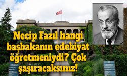 Necip Fazıl hangi başbakanın edebiyat öğretmeniydi? Çok şaşıracaksınız!