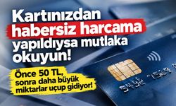 Kartınızdan habersiz harcama yapıldıysa mutlaka okuyun!