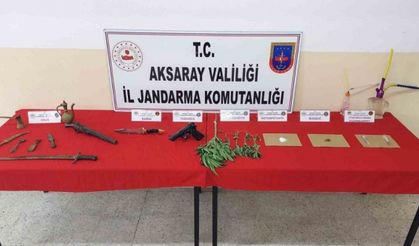 Aksaray jandarmasından uyuşturucu tacirlerine darbe: 2 tutuklama