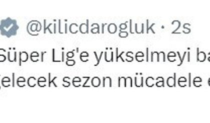 Kılıçdaroğlu, Süper Lig’e çıkan Rizespor’u kutladı