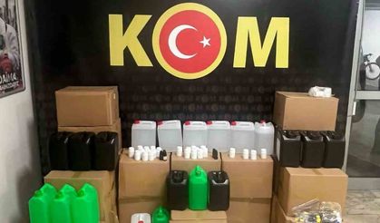 Antalya’da 180 bin şişe sahte alkol yakalandı