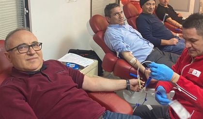 Hisarcık’ta kan bağışı kampanyasına yoğun ilgi