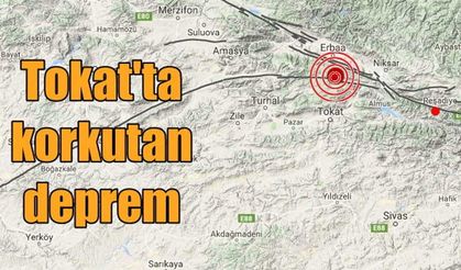 Tokat'ta 5.6 büyüklüğünde deprem!