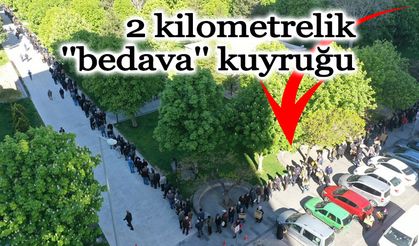 Fide dağıtımında 2 kilometrelik kuyruğu görenler gözlerine inanamadı