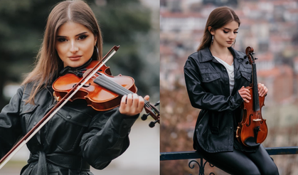 Üniversite öğrencisi Kastamonu'nun tarihi ve turistik yerlerini enstrümanıyla tanıtıyor