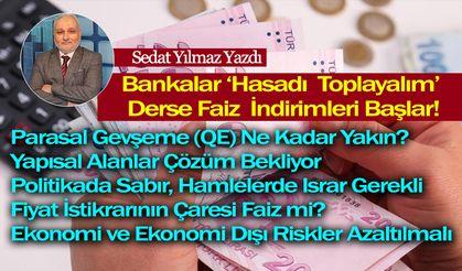 Sedat Yılmaz Yazdı: Bankalar ‘Hasadı Toplayalım’ Derse Faiz İndirimleri Başlar!