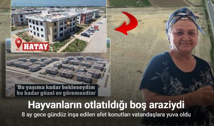 Hayvanların otlatıldığı boş araziydi, 8 ayda inşa edilen deprem konutlarıyla yaşam merkezi halini aldı